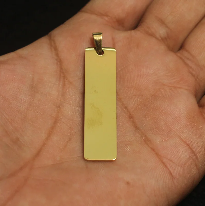 pearl and gold chain earrings 1 Pc,48x12mm Stainless Steel Rectangle Pendants, Stamping Blank Tag Golden pearl and gold chain earrings 1 Pc,48x12mm Stainless Steel Rectangle Pendants, Stamping Blank Tag Golden