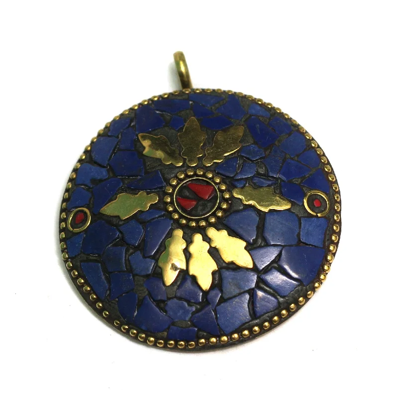 personalized engraved locket 1 Pc Tibetan Pendant Multicolor 2.25 Inch