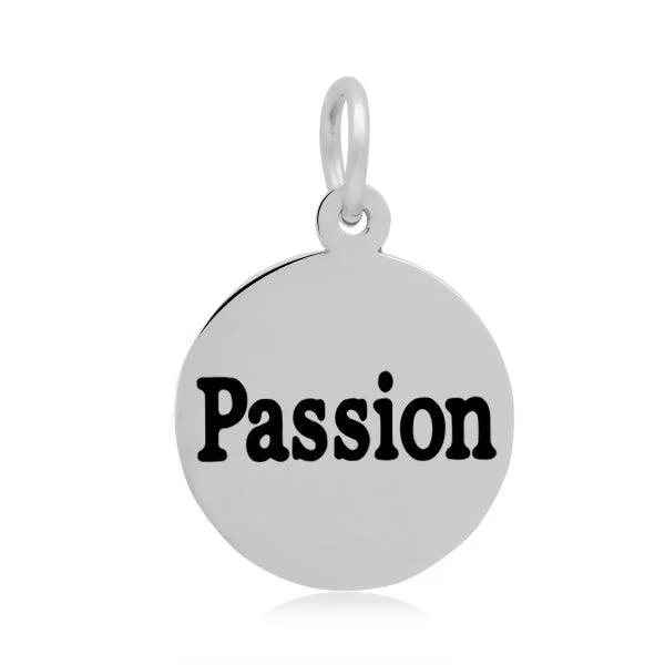 tiny opal stud earrings 19x16mm Stainless Steel Enamel Pendants Flat Round with Word Passion
