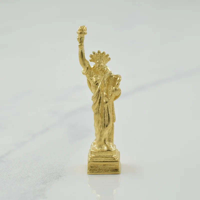 10k Yellow Gold Statue of Liberty Charm |