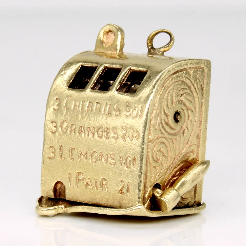 14k Yellow Gold Cash Register Charm