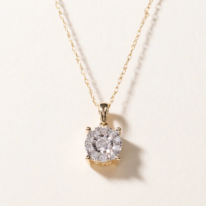 thin gold wire earrings 14k Yellow Gold Diamond Necklace | 0.46ctw | 18"