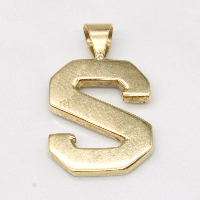 14k Yellow Gold S Pendant