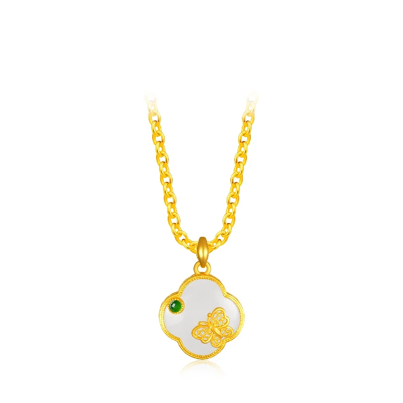 black and gold wedding band 999 Gold Hetian Jade Adonis Pendant