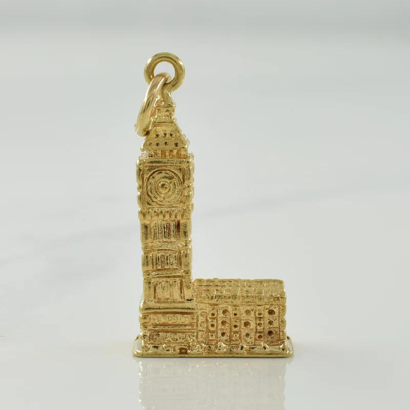 9k Yellow Gold Big Ben Charm |