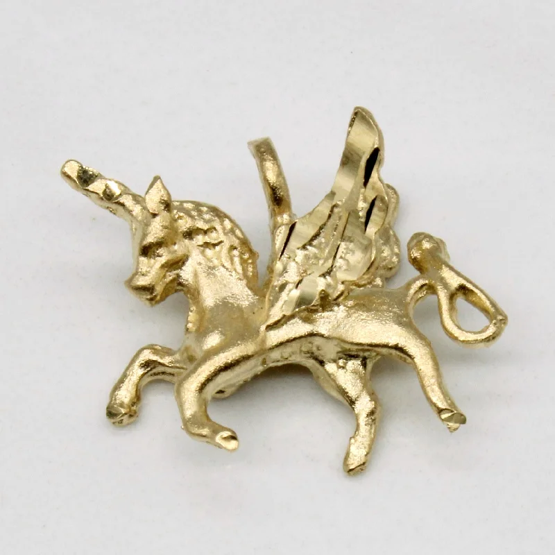 9k Yellow Gold Unicorn Charm