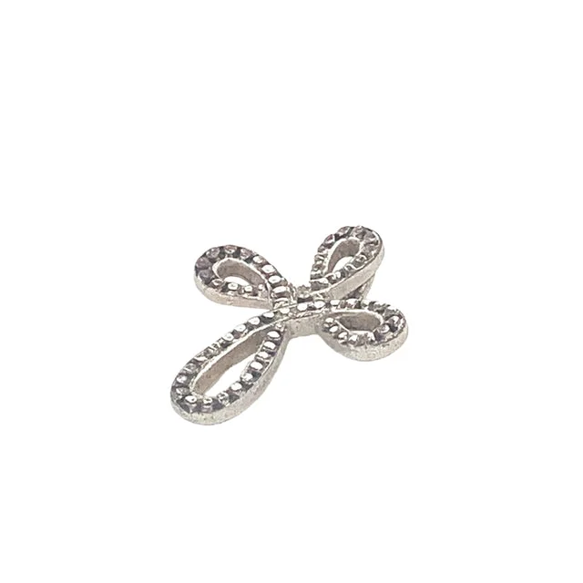 gold charm bracelet with initials All That I Am Silver Cross Pendant