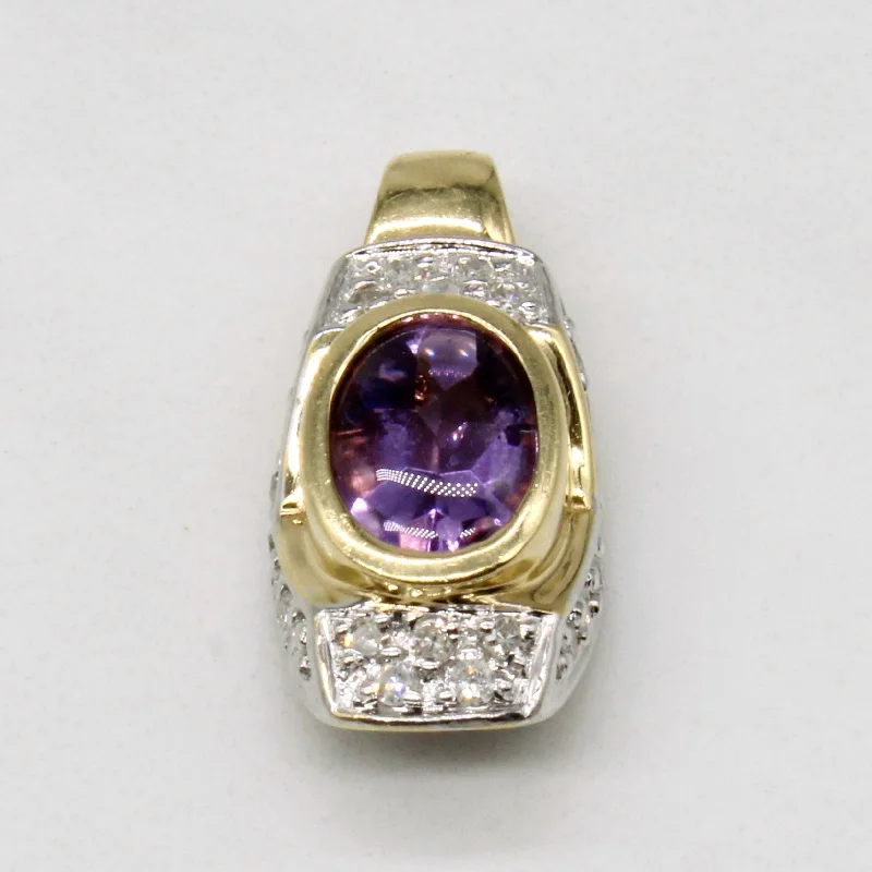 Amethyst & Diamond Pendant | 1.02ct, 0.10ctw |