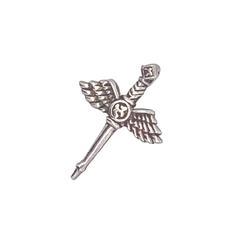 dainty birthstone ring for women Angelic Silver Pendant