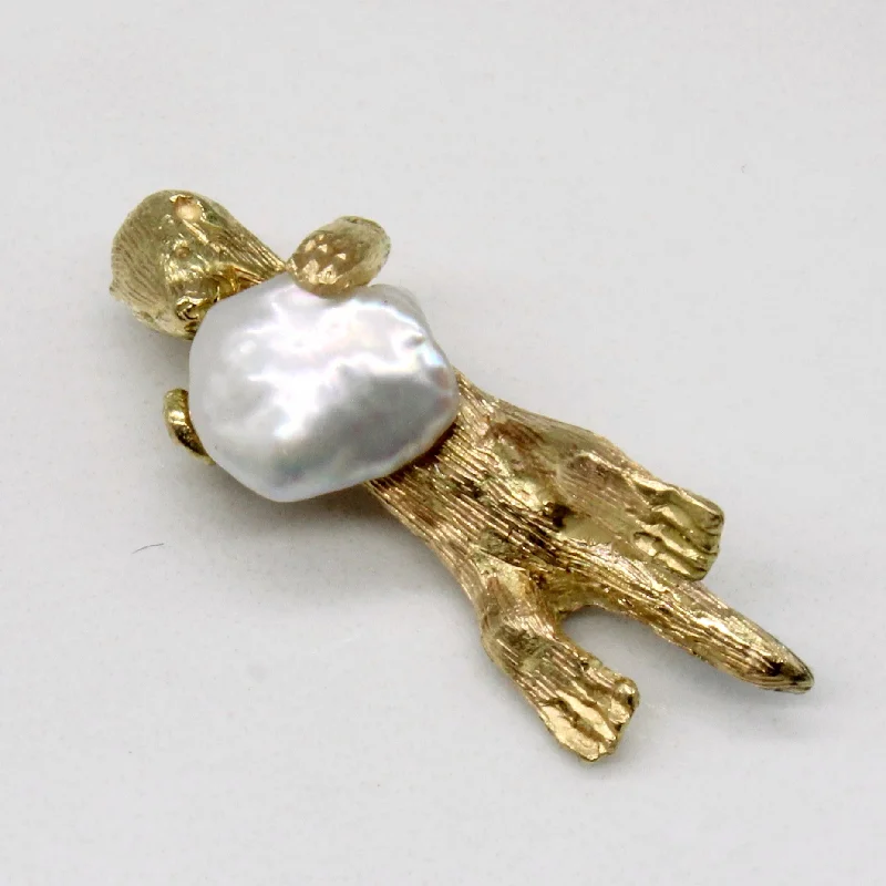 Baroque Pearl Otter Charm