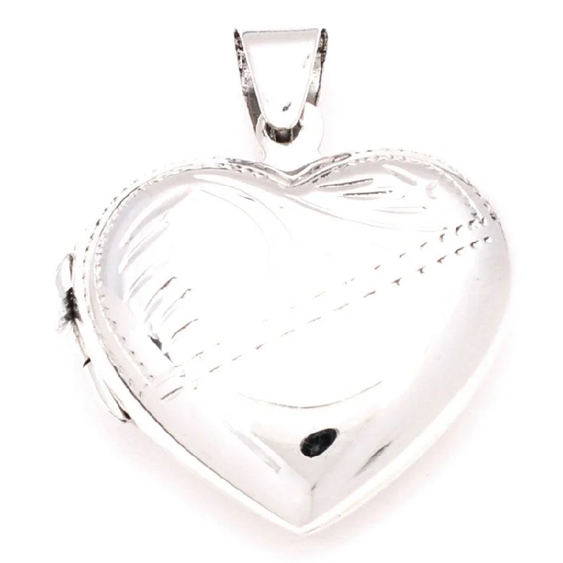 silver hoop earrings small Big Puff Heart Locket with Design Engraved Pendant (Silver) silver hoop earrings small Big Puff Heart Locket with Design Engraved Pendant (Silver)