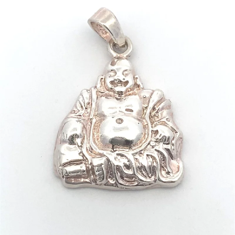 small diamond cross pendant Buddha 925 Sterling Silver Pendant