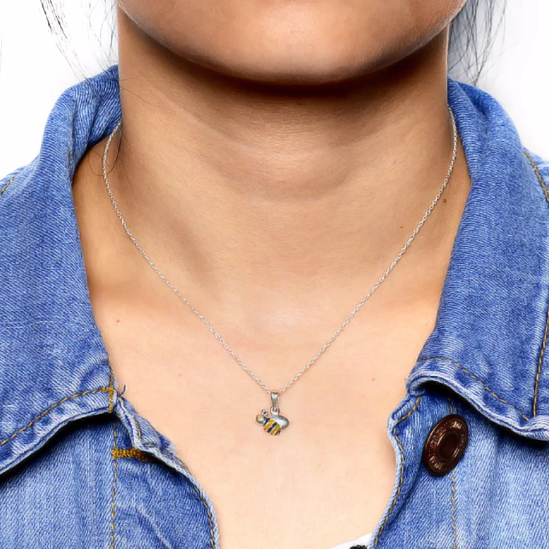 wedding band with diamonds Bumble Bee Pendant