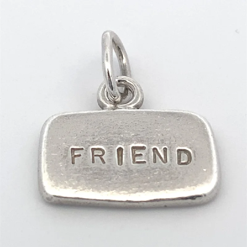 elegant pearl necklace with diamonds C3509 PENDNT W/ FRIEND ENGRAVE