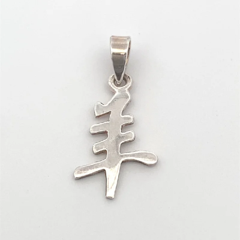 simple gold stacking rings Chinese Zodiac Goat 925 Sterling Silver Pendant