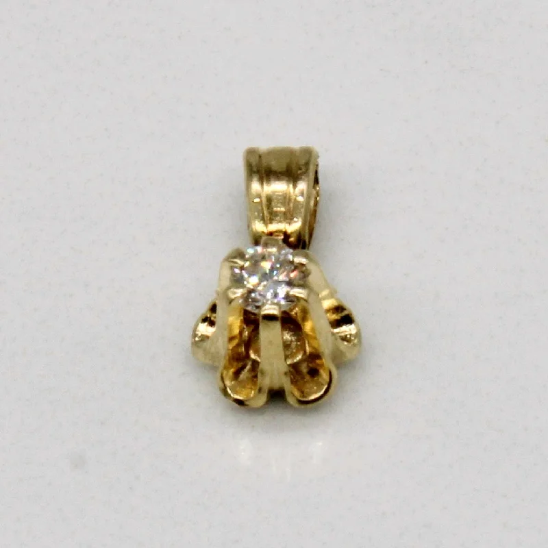 Claw Set Diamond Pendant | 0.05ct |