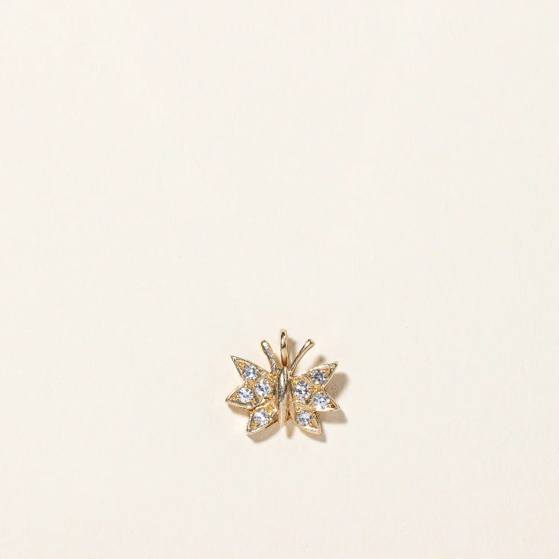 Diamond Butterfly Pendant | 0.16ctw |