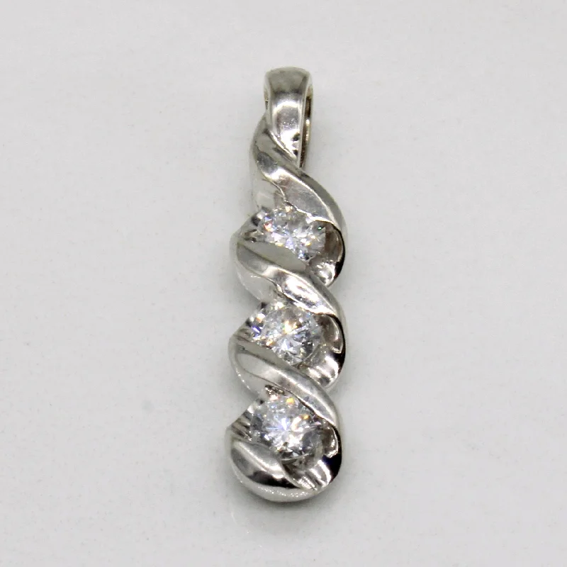 Diamond Column Pendant | 0.30ctw |