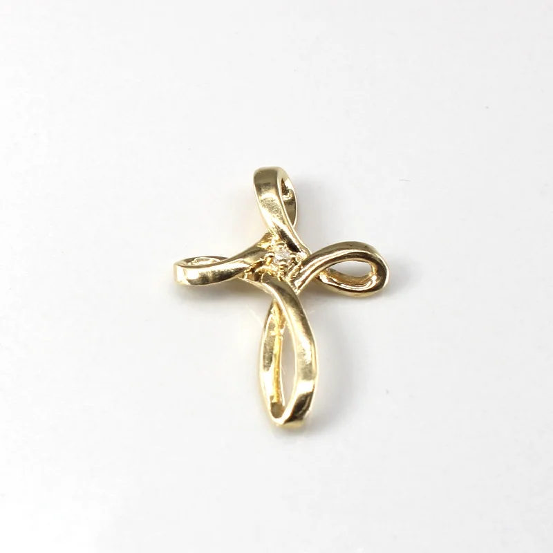 Diamond Cross Pendant | 0.01ct |