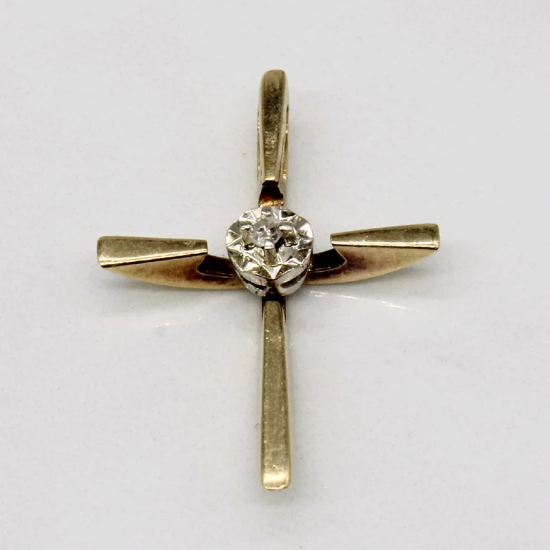 Diamond Cross Pendant | 0.02ct |