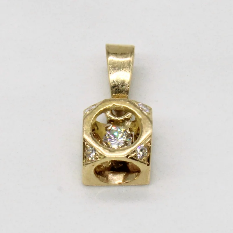 Diamond Cube Pendant | 0.12ctw |