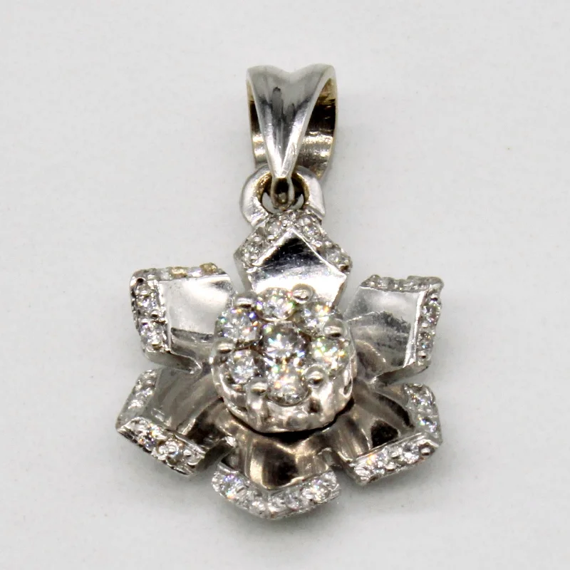 Diamond Flower Pendant | 0.27ctw |