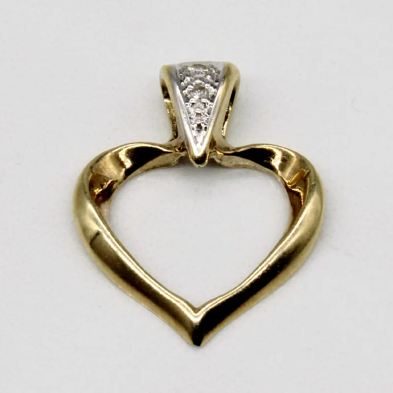 Diamond Heart Pendant | 0.01ct |