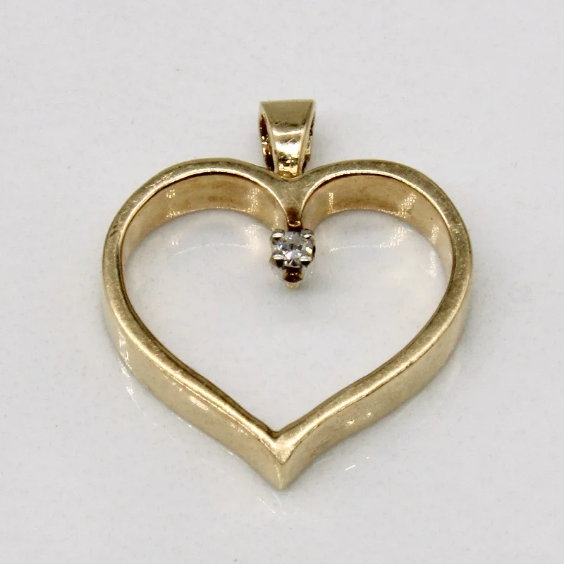 Diamond Heart Pendant | 0.02ct |