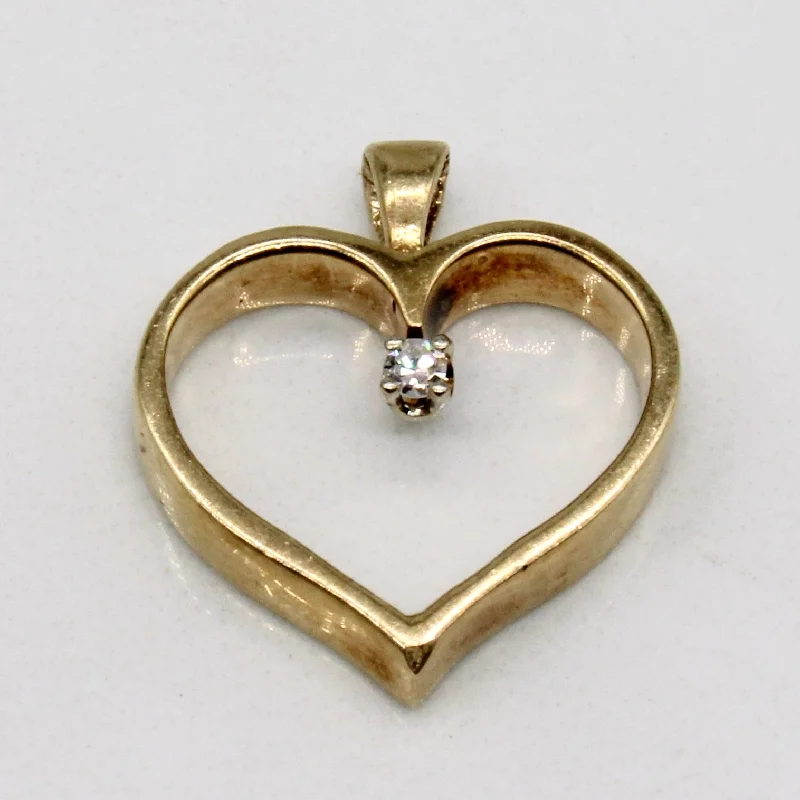 Diamond Heart Pendant | 0.02ct |