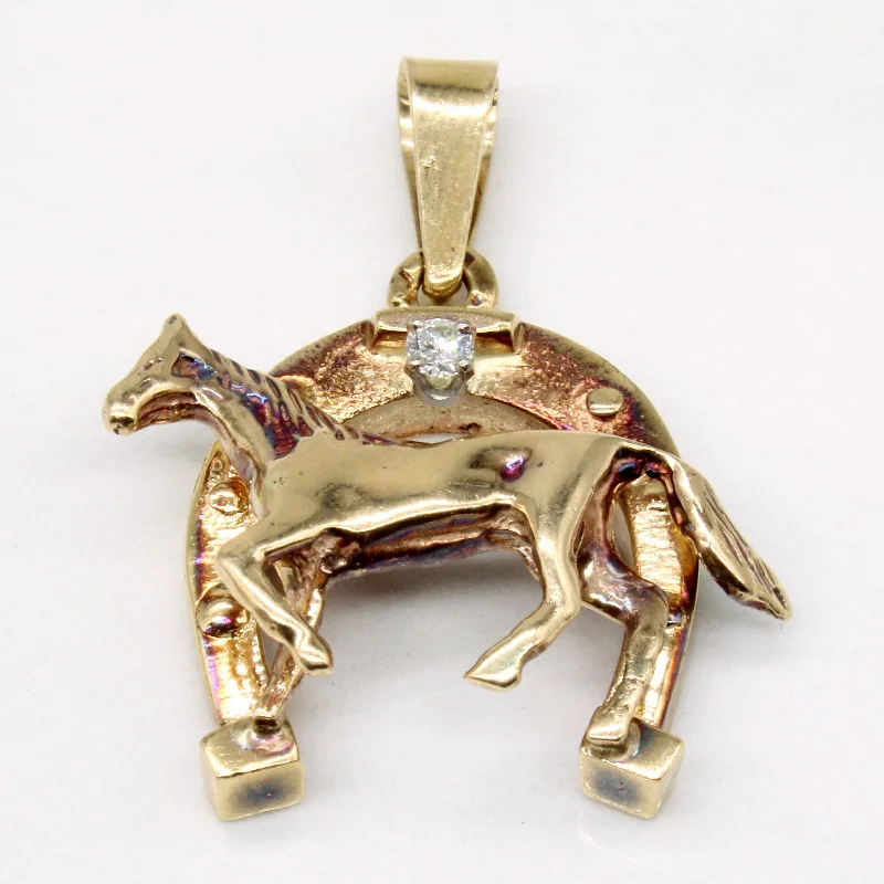 Diamond Horse Pendant | 0.07ct |