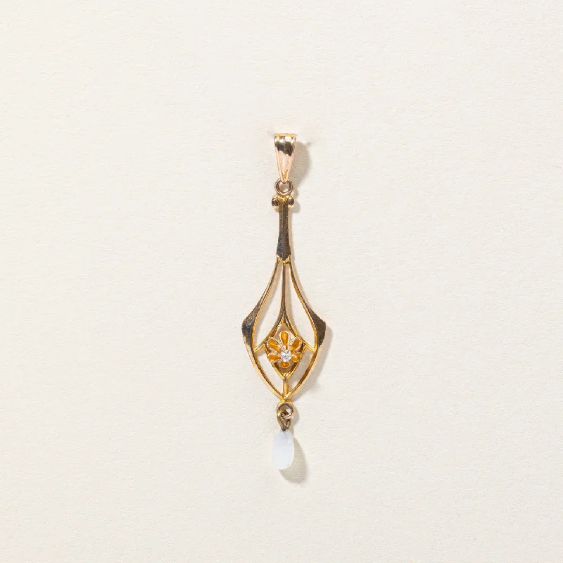 dainty snake ring gold Antique Cut Diamond Pendant | 0.01ct |
