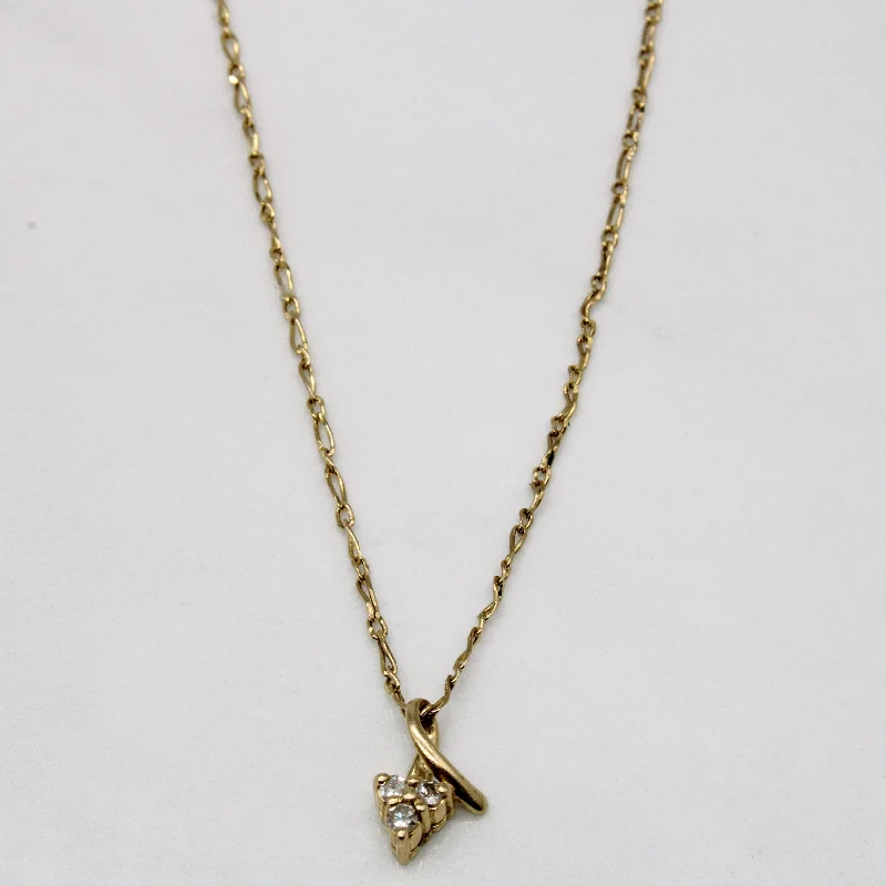 Diamond Pendant & Necklace | 0.06ctw | 17" |