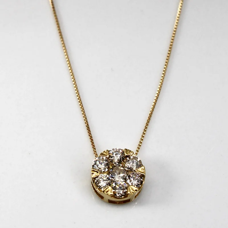 Diamond Pendant Necklace | 0.32ctw |18"|