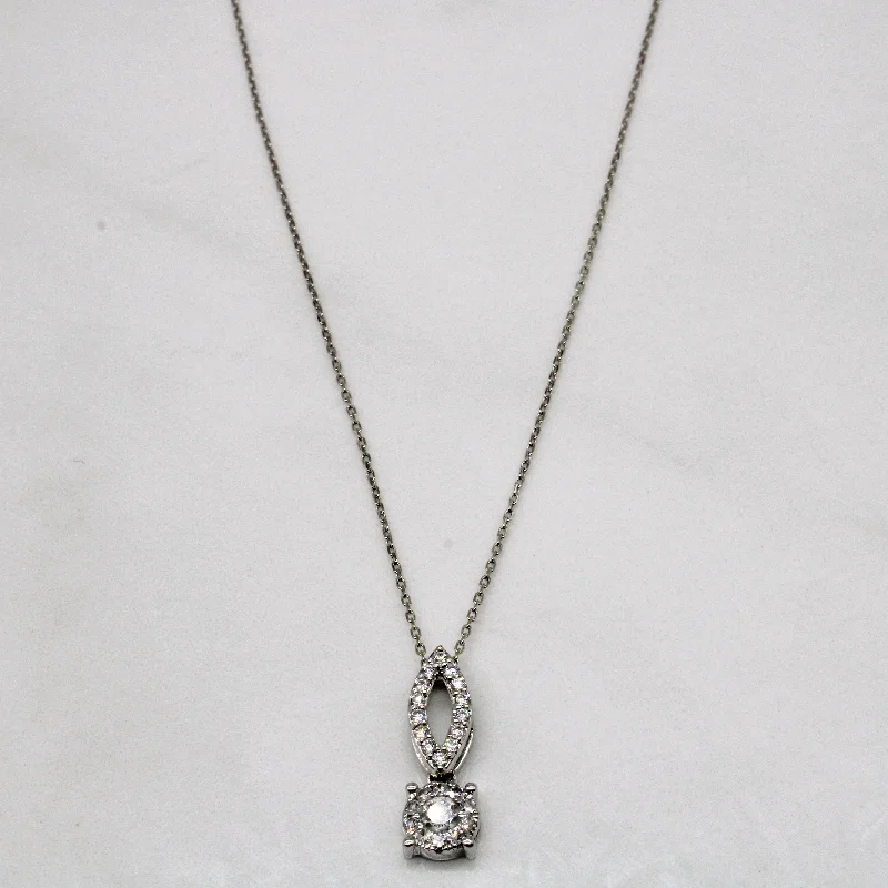 Diamond Pendant & Necklace | 0.35ctw | 17" |