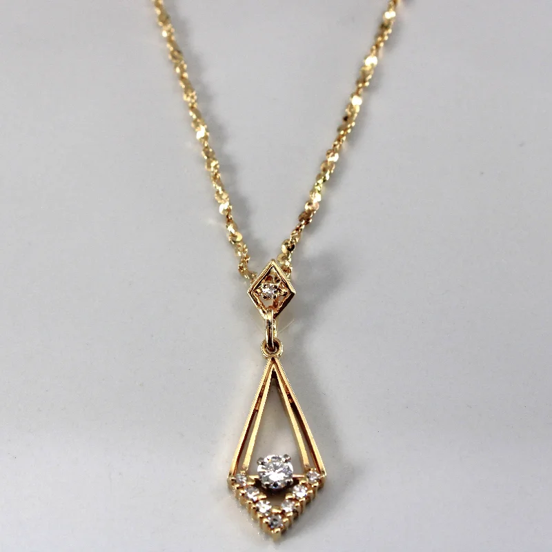 Diamond Pendant Necklace | 0.35ctw | 20"|