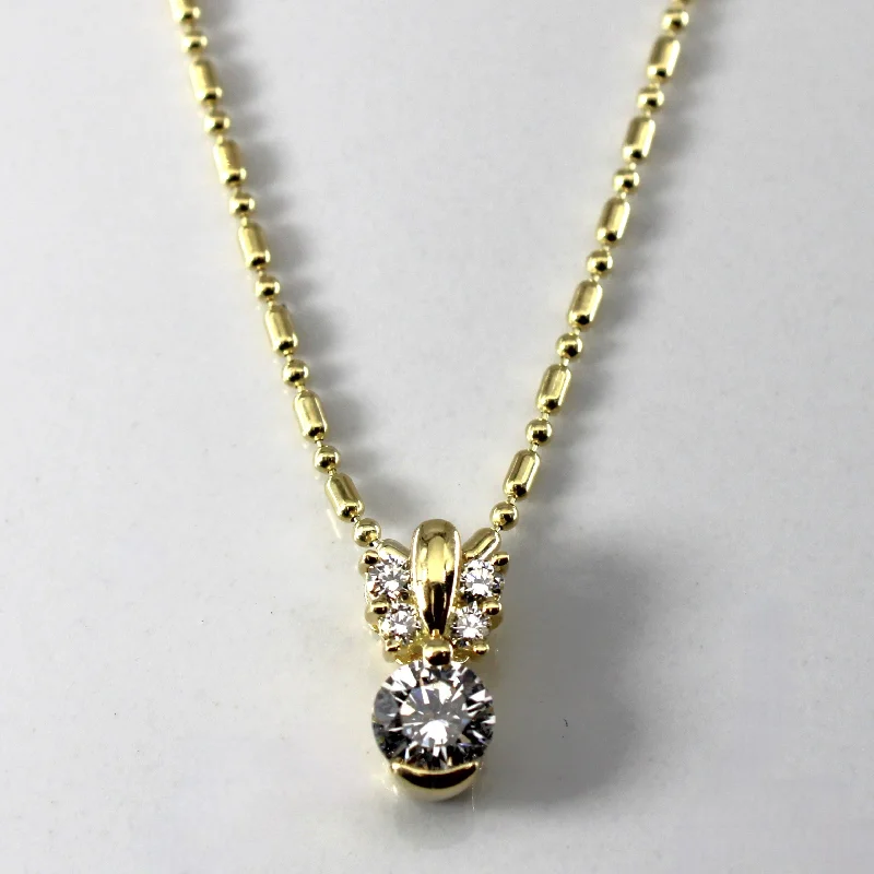 Diamond Pendant Necklace | 0.50ctw | 18"|