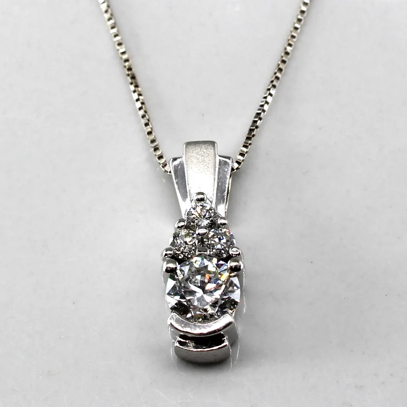 Diamond Pendant Necklace | 0.54ctw | 18"|