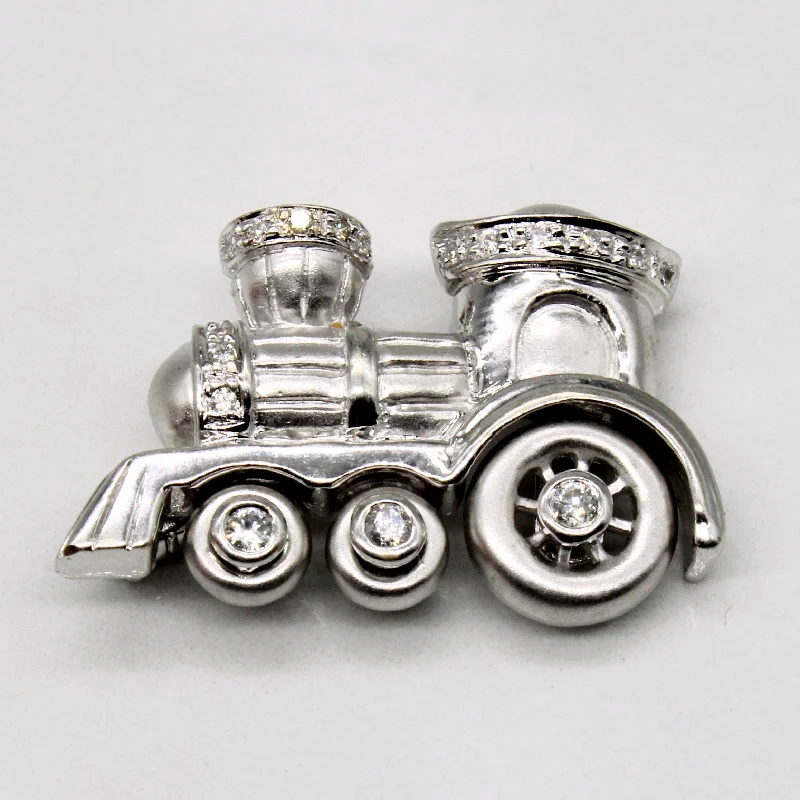 Diamond Train Modified Brooch & Pendant | 0.19ctw |