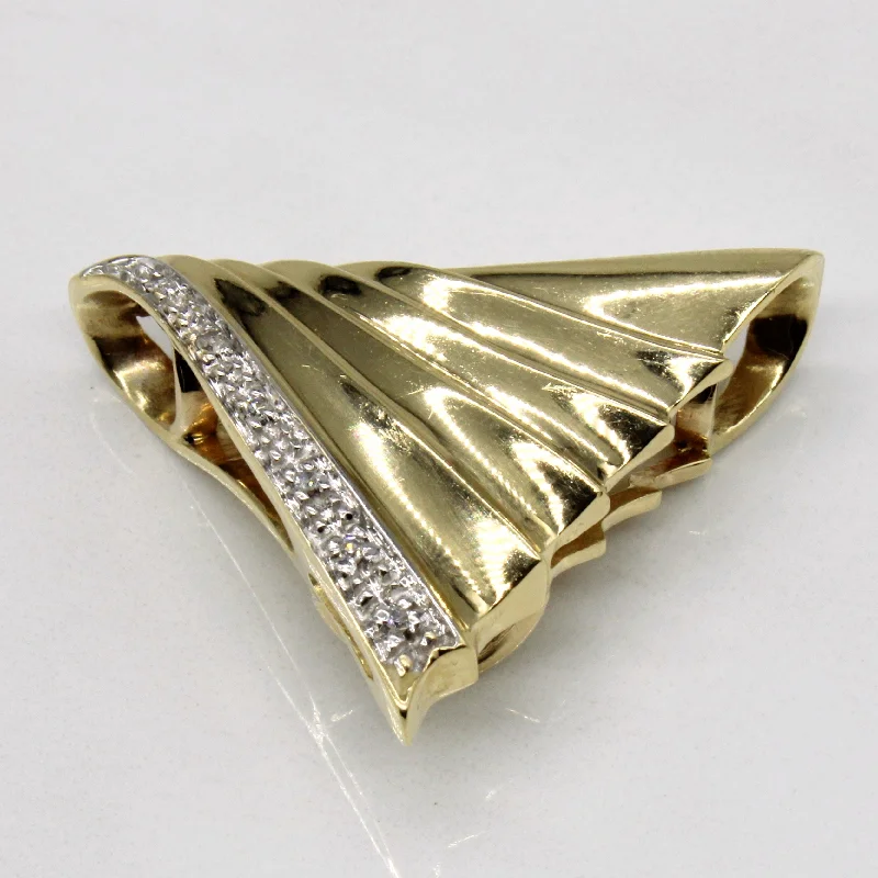 Diamond Triangle Pendant | 0.03ctw |