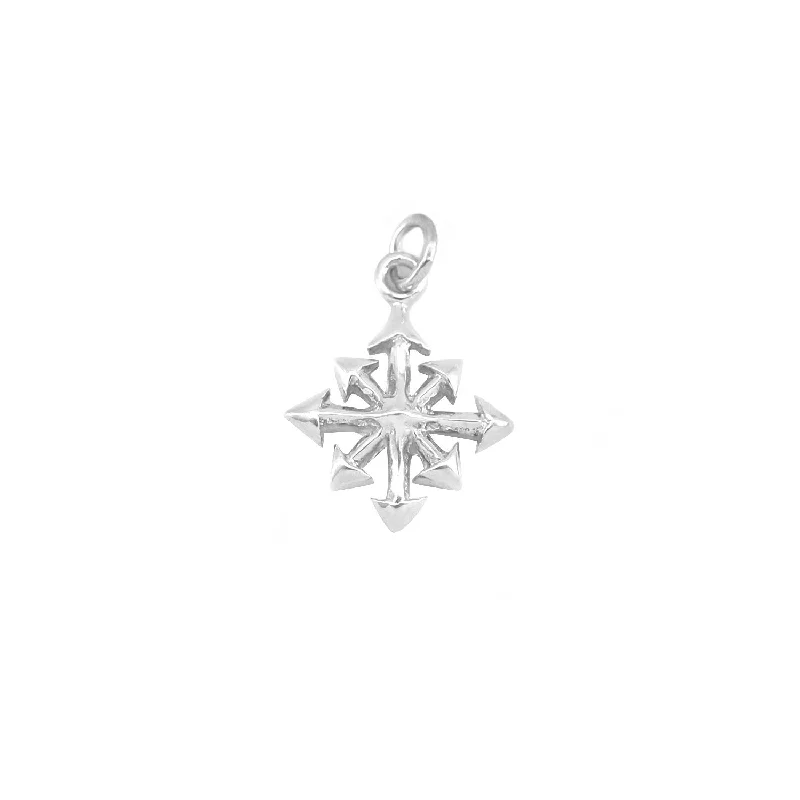solid gold stacking rings set Eight Arrow Pendant