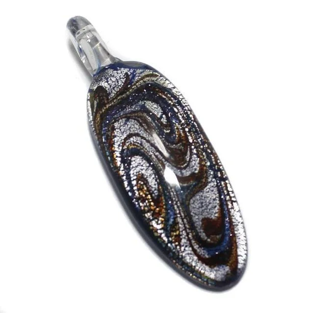 chunky statement cuff bracelet Glass Pendant 62x20mm