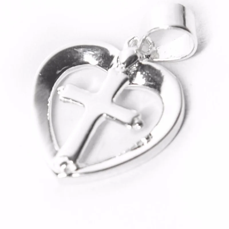 snake chain bracelet gold Heart With Cross Pendant