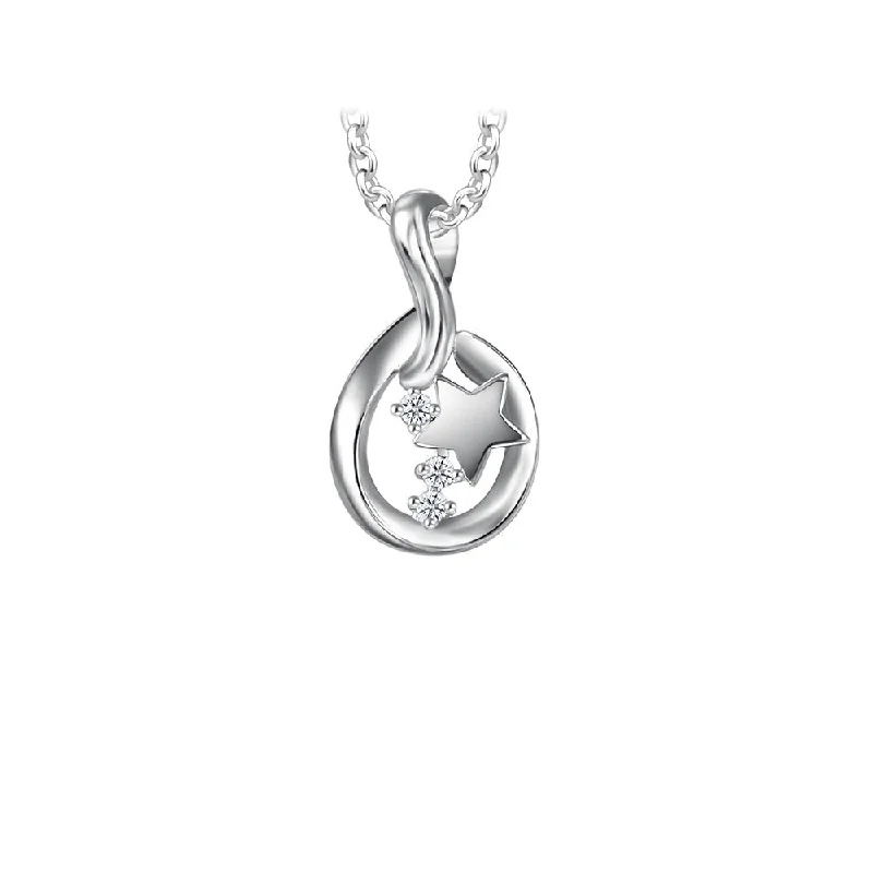 celestial star charm bracelet Moissanite Galaxy Pendant