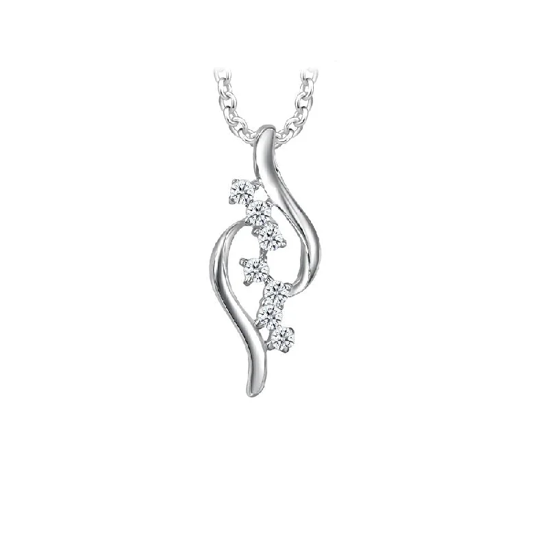 dainty lotus flower ring Moissanite Sparkle Swirl Pendant