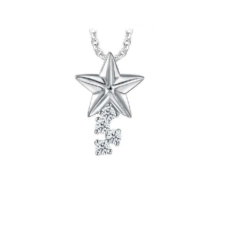 emerald cut diamond wedding ring Moissanite Star Bright Pendant