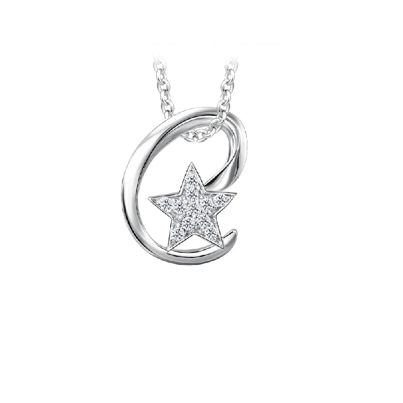 men’s titanium ring with diamonds Moissanite Starry Pendant