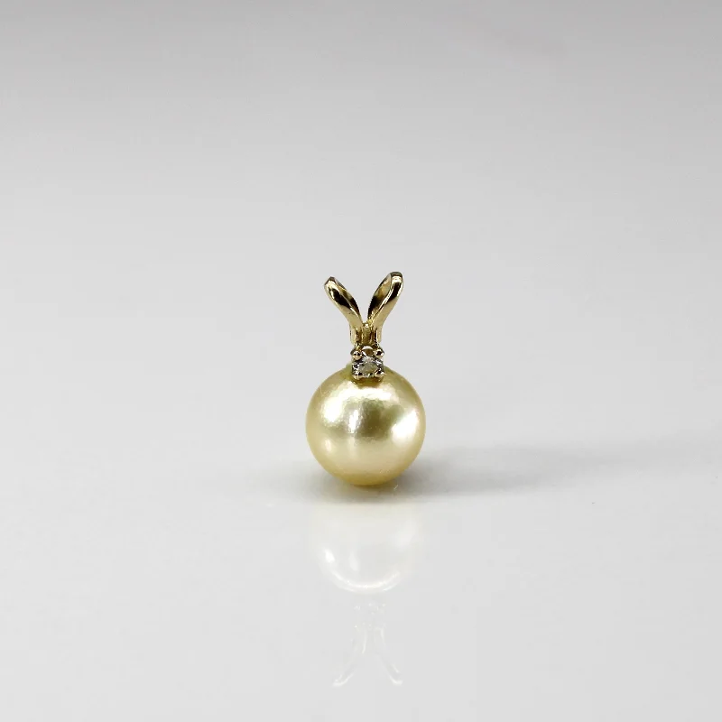 Pearl & Diamond Pendant | 0.02ct |