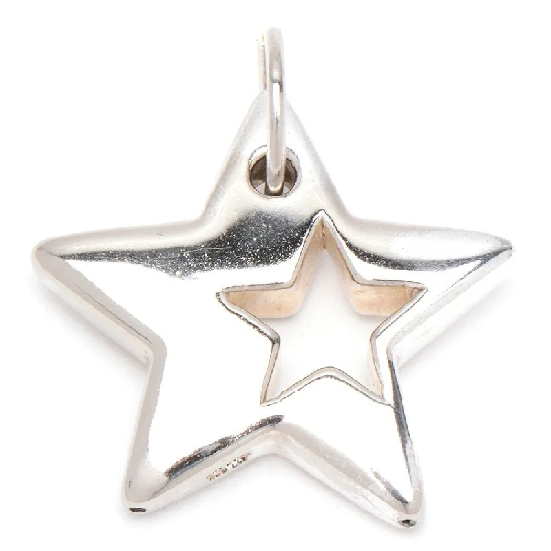 vintage marcasite brooch floral Puff Cut-out Star Pendant
