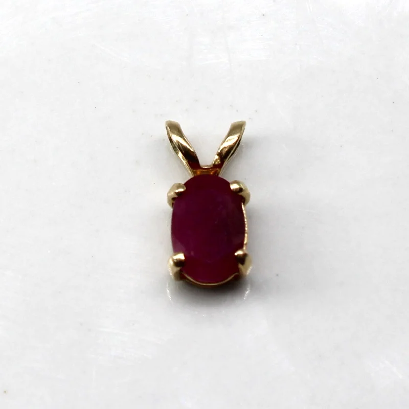 Solitaire Ruby Pendant | 0.54ct |