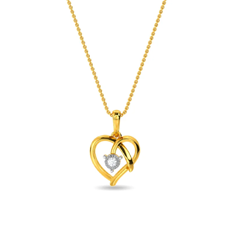 real diamond solitaire ring Soulful Heart Pendant